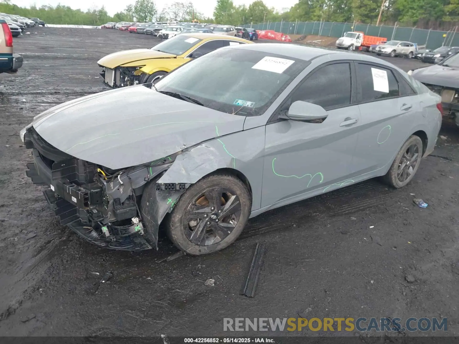 2 Photograph of a damaged car KMHLM4AGXMU110827 HYUNDAI ELANTRA 2021