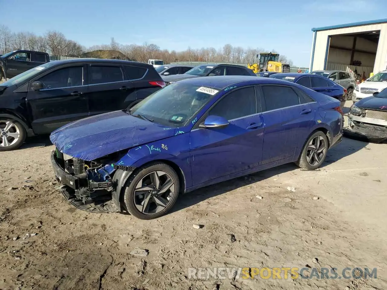 1 Photograph of a damaged car KMHLN4AG0MU139167 HYUNDAI ELANTRA 2021