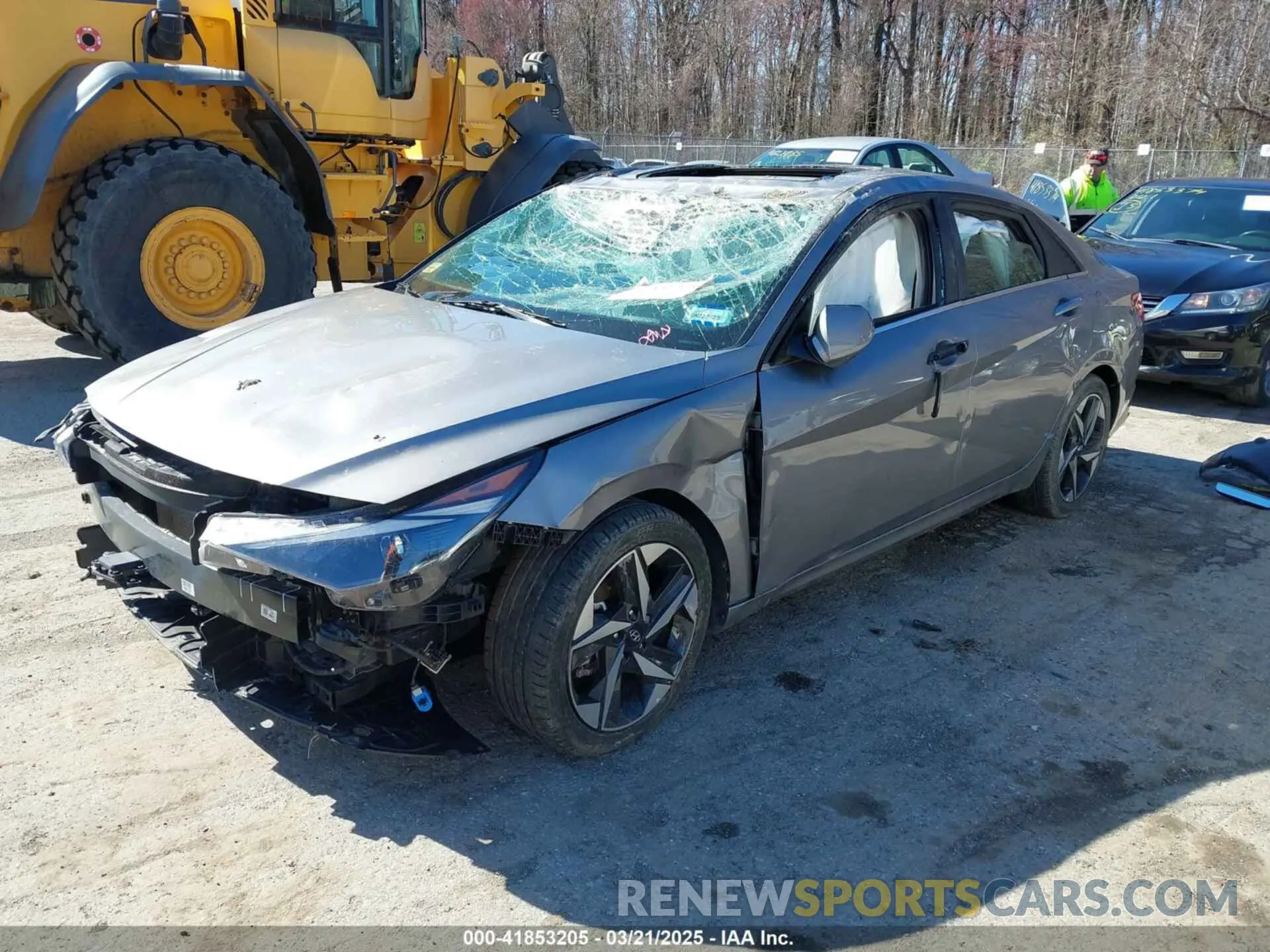 2 Photograph of a damaged car KMHLN4AG0MU155577 HYUNDAI ELANTRA 2021
