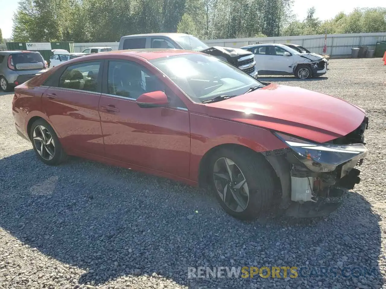 4 Photograph of a damaged car KMHLN4AG0MU196615 HYUNDAI ELANTRA 2021