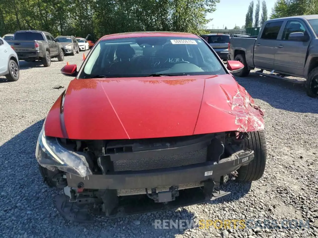 5 Photograph of a damaged car KMHLN4AG0MU196615 HYUNDAI ELANTRA 2021