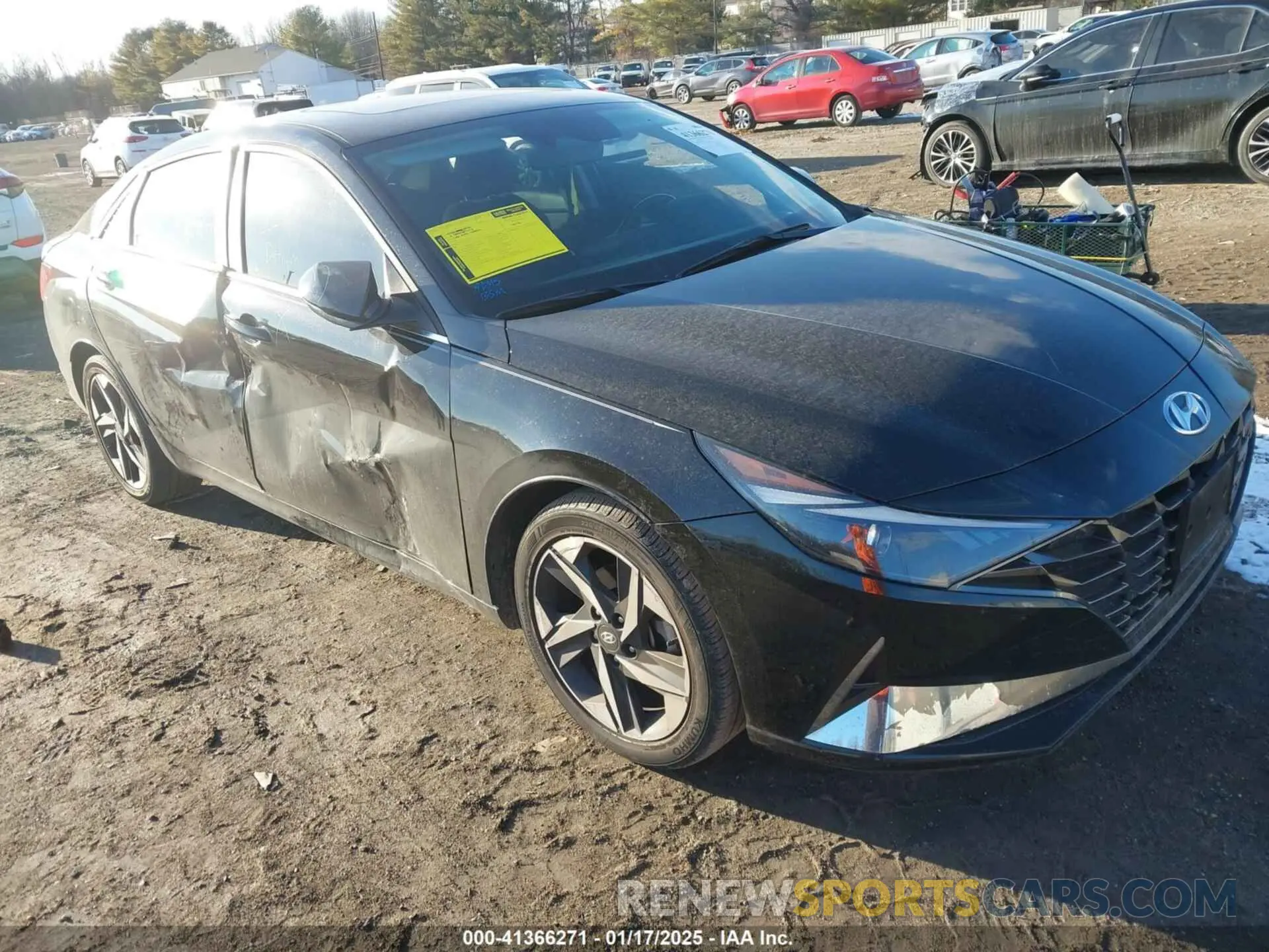 1 Photograph of a damaged car KMHLN4AG1MU099973 HYUNDAI ELANTRA 2021