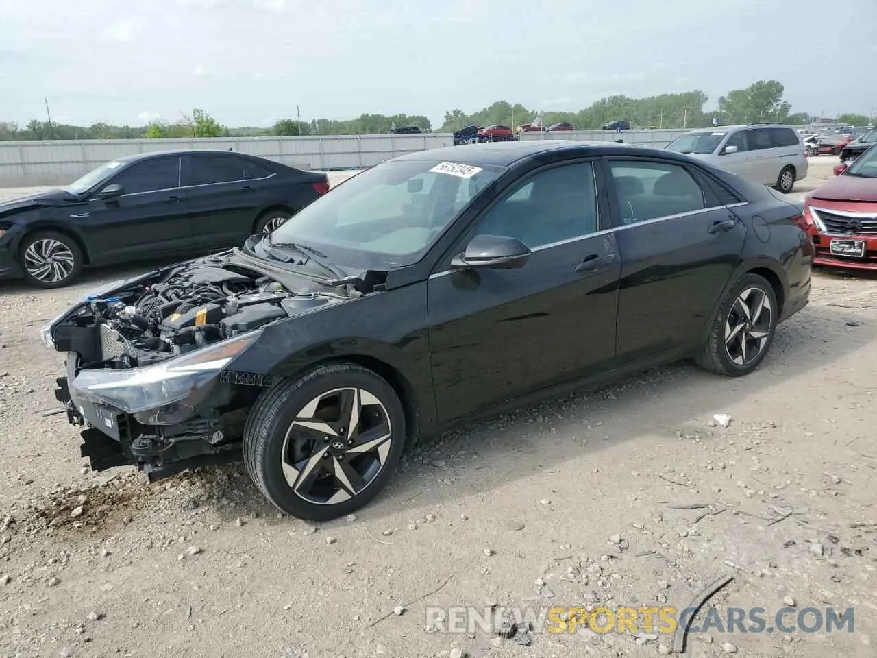 1 Photograph of a damaged car KMHLN4AG2MU140014 HYUNDAI ELANTRA 2021