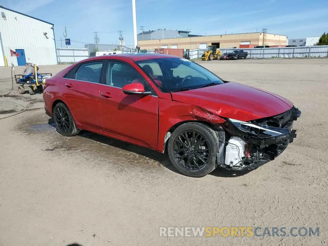 4 Photograph of a damaged car KMHLN4AG2MU168556 HYUNDAI ELANTRA 2021