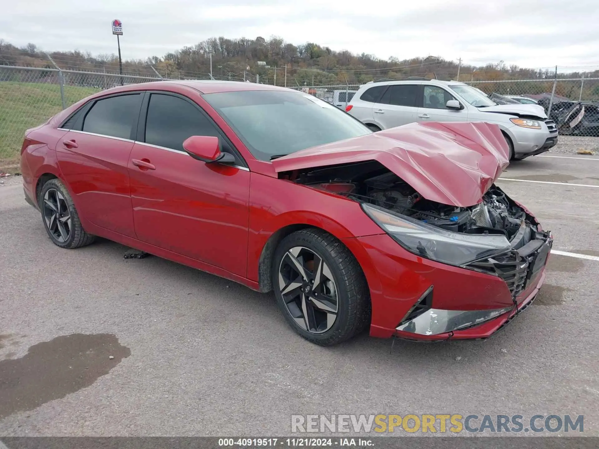 1 Photograph of a damaged car KMHLN4AG2MU179394 HYUNDAI ELANTRA 2021