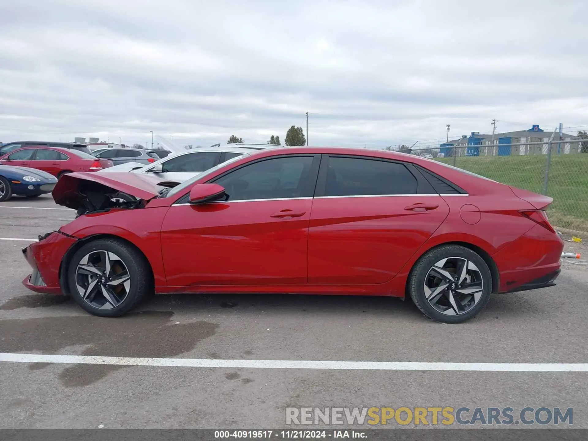 14 Photograph of a damaged car KMHLN4AG2MU179394 HYUNDAI ELANTRA 2021