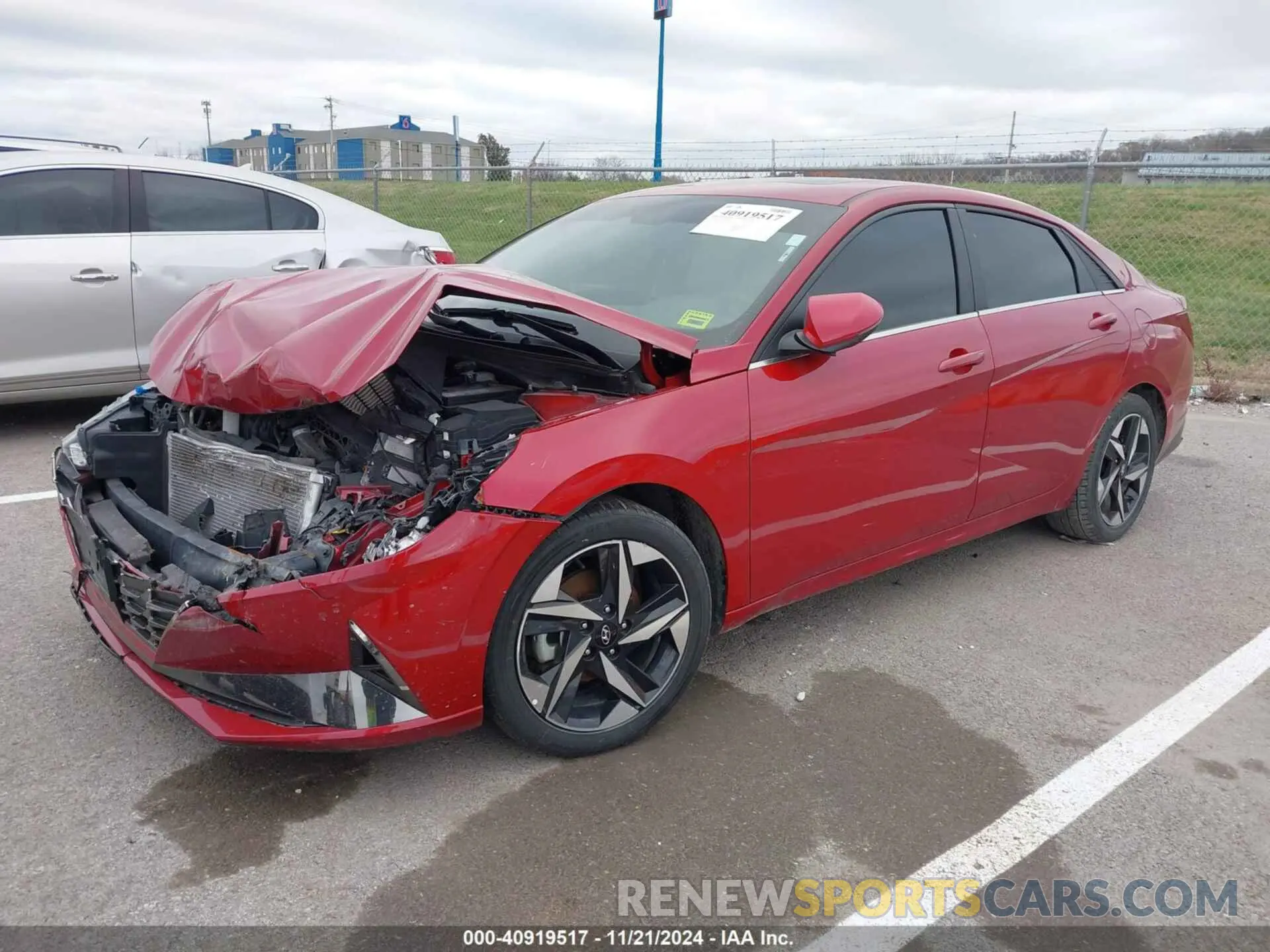 2 Photograph of a damaged car KMHLN4AG2MU179394 HYUNDAI ELANTRA 2021