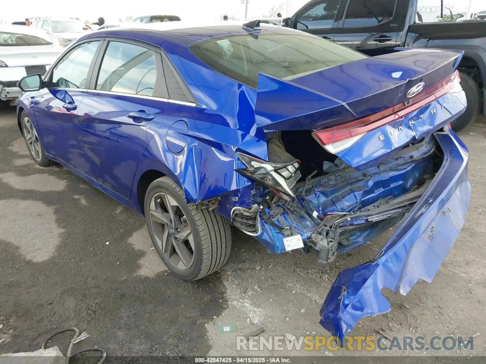 3 Photograph of a damaged car KMHLN4AG4MU098168 HYUNDAI ELANTRA 2021