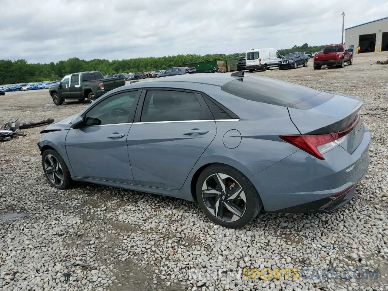 2 Photograph of a damaged car KMHLN4AG4MU128480 HYUNDAI ELANTRA 2021