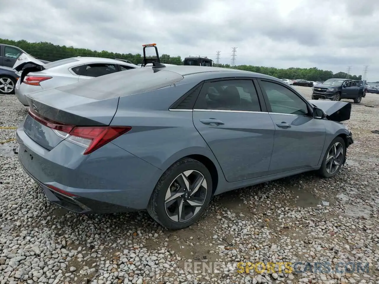 3 Photograph of a damaged car KMHLN4AG4MU128480 HYUNDAI ELANTRA 2021
