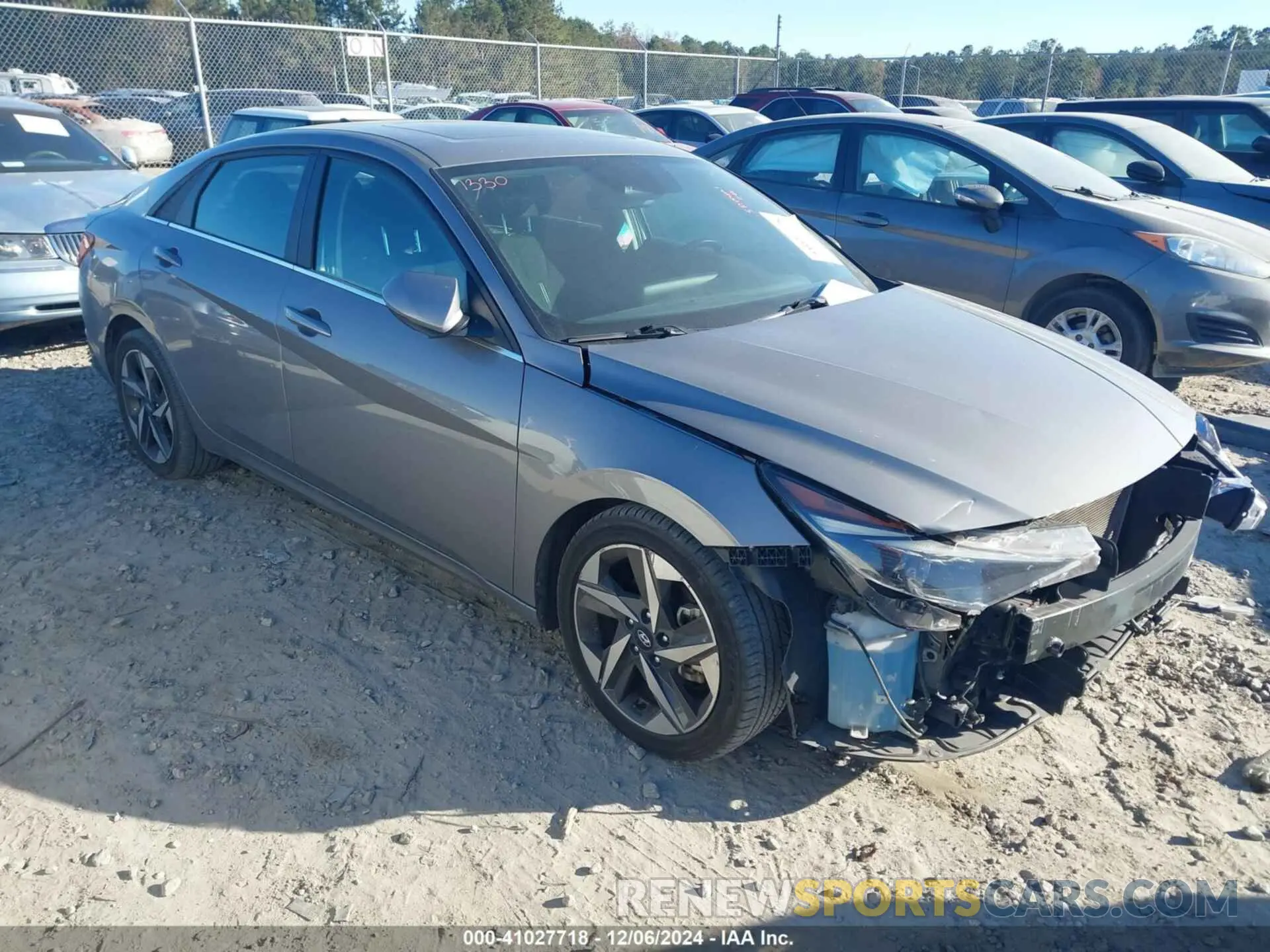 1 Photograph of a damaged car KMHLN4AG5MU143506 HYUNDAI ELANTRA 2021