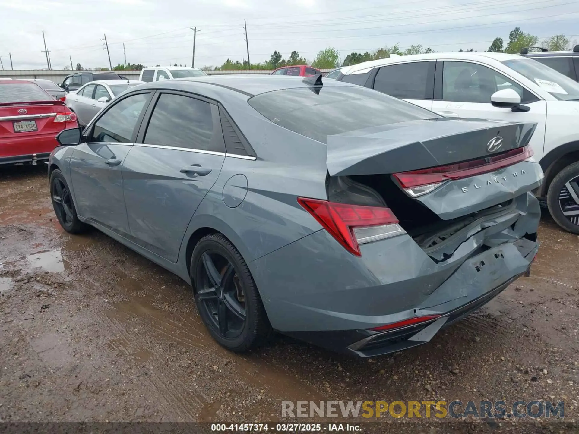 3 Photograph of a damaged car KMHLN4AG6MU090007 HYUNDAI ELANTRA 2021