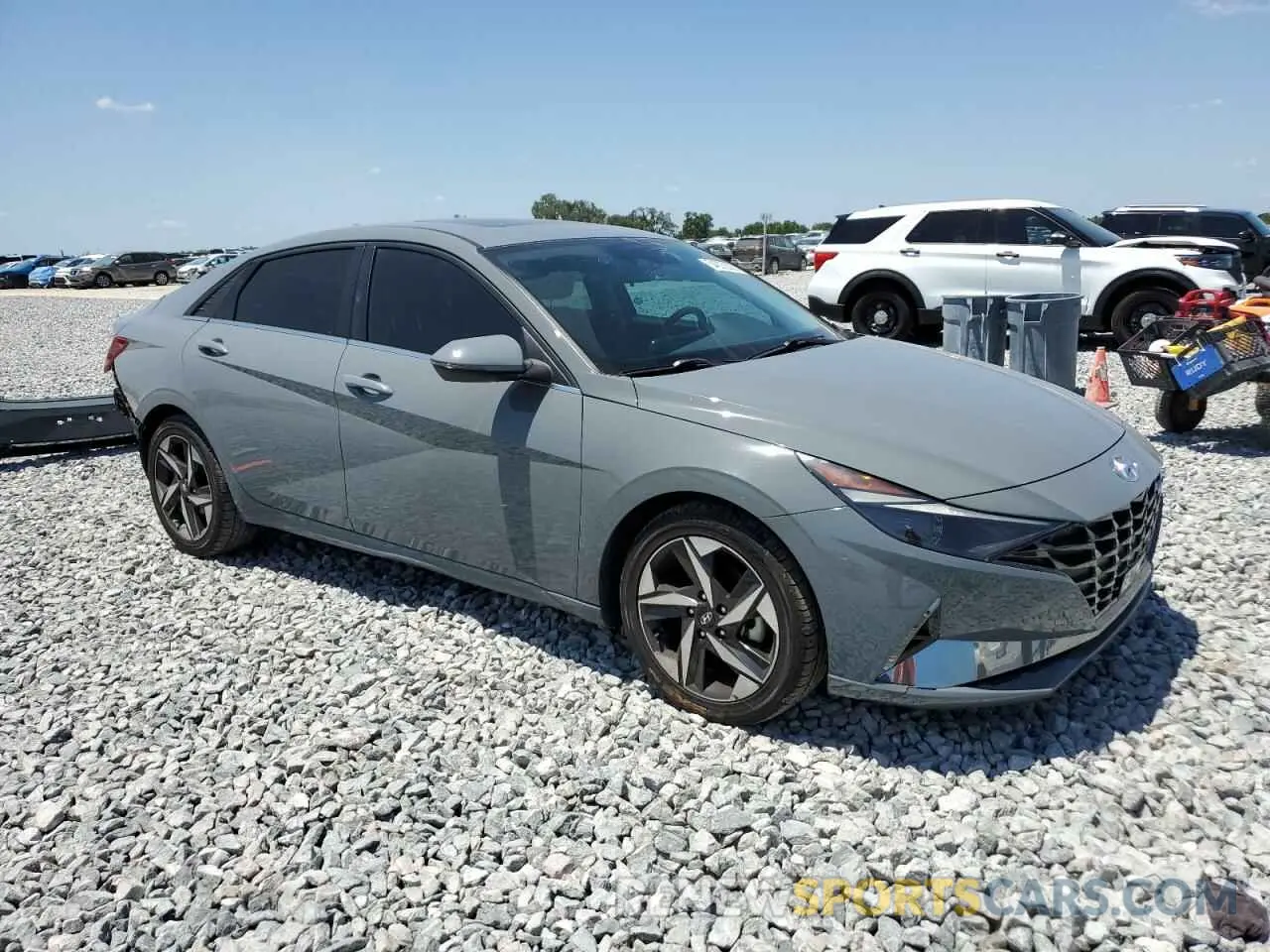 4 Photograph of a damaged car KMHLN4AG6MU119005 HYUNDAI ELANTRA 2021