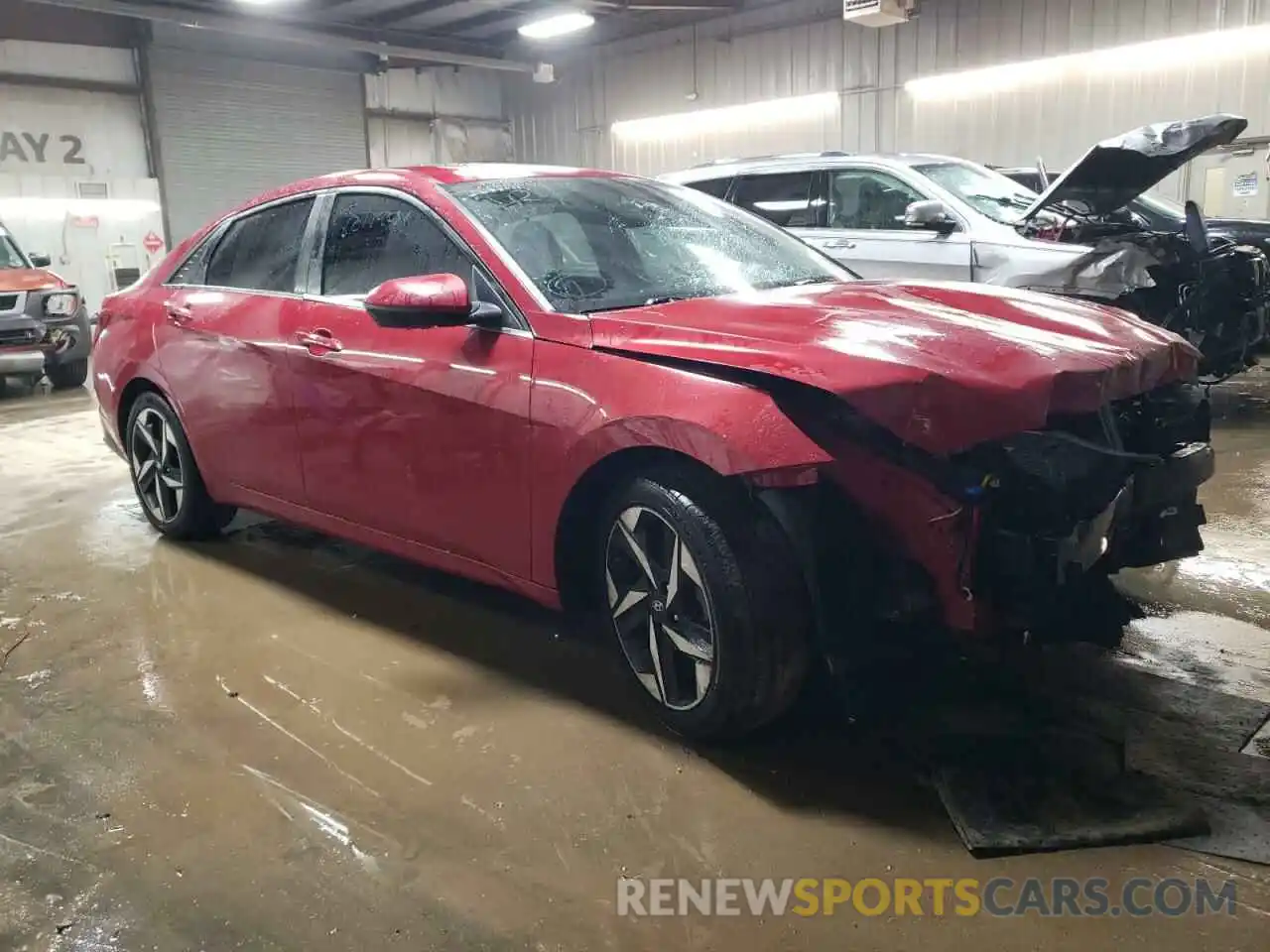 4 Photograph of a damaged car KMHLN4AG7MU090503 HYUNDAI ELANTRA 2021