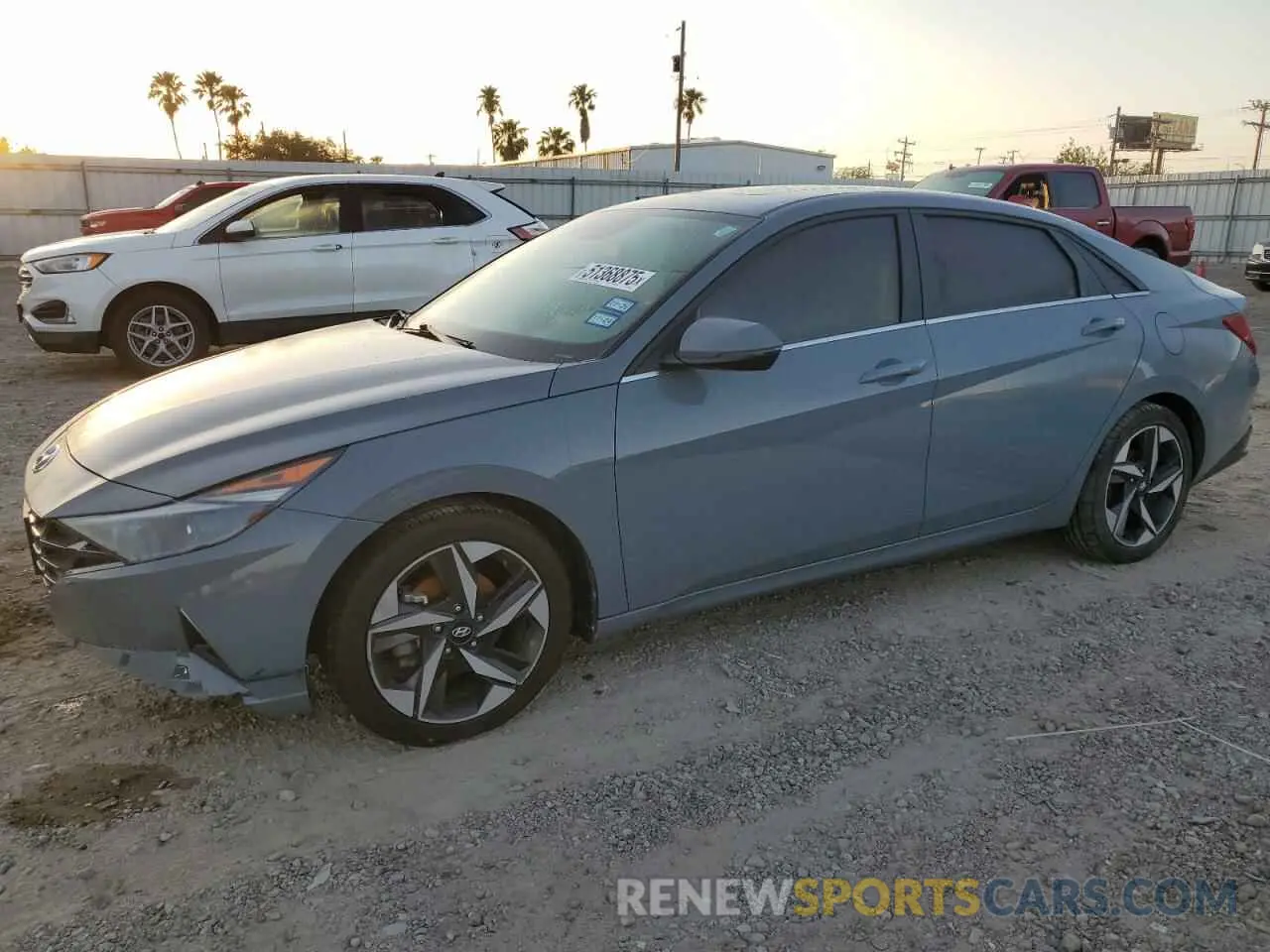 1 Photograph of a damaged car KMHLN4AG7MU091327 HYUNDAI ELANTRA 2021