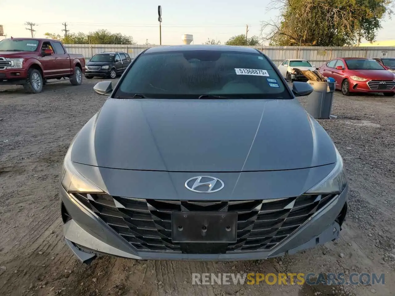 5 Photograph of a damaged car KMHLN4AG7MU091327 HYUNDAI ELANTRA 2021