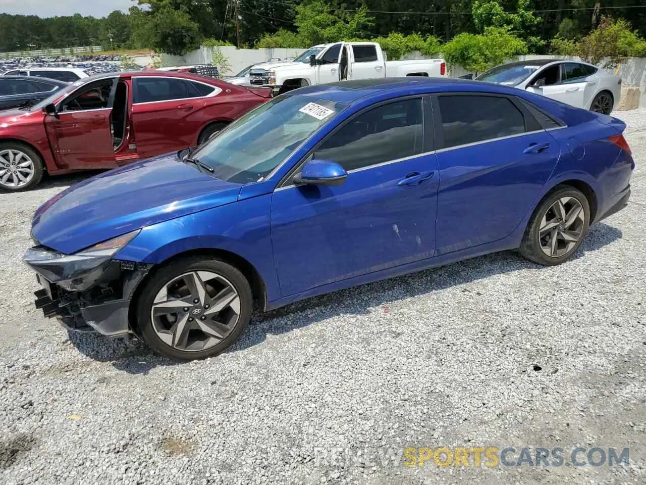 1 Photograph of a damaged car KMHLN4AG7MU138906 HYUNDAI ELANTRA 2021