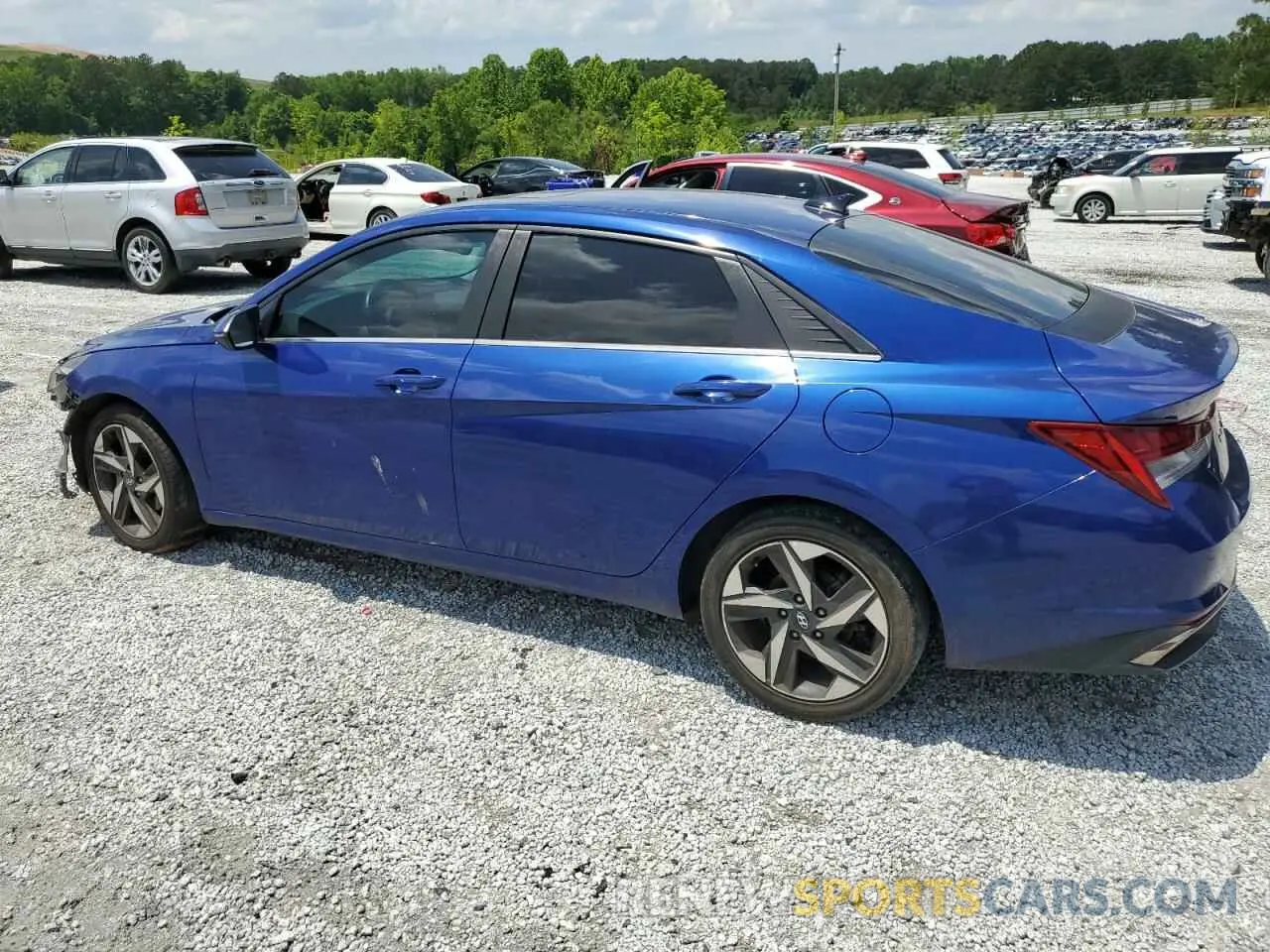 2 Photograph of a damaged car KMHLN4AG7MU138906 HYUNDAI ELANTRA 2021
