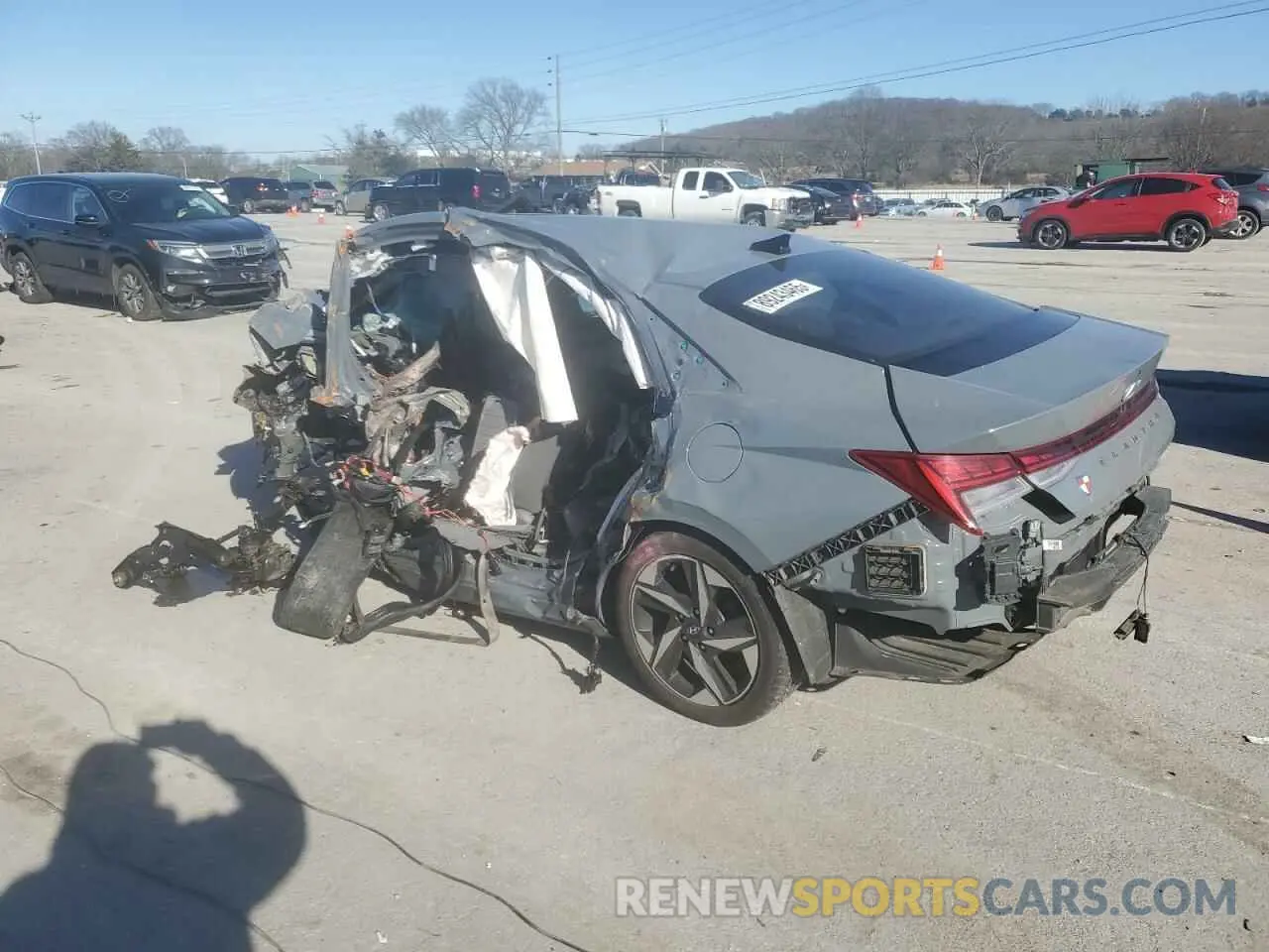 2 Photograph of a damaged car KMHLN4AG8MU138994 HYUNDAI ELANTRA 2021