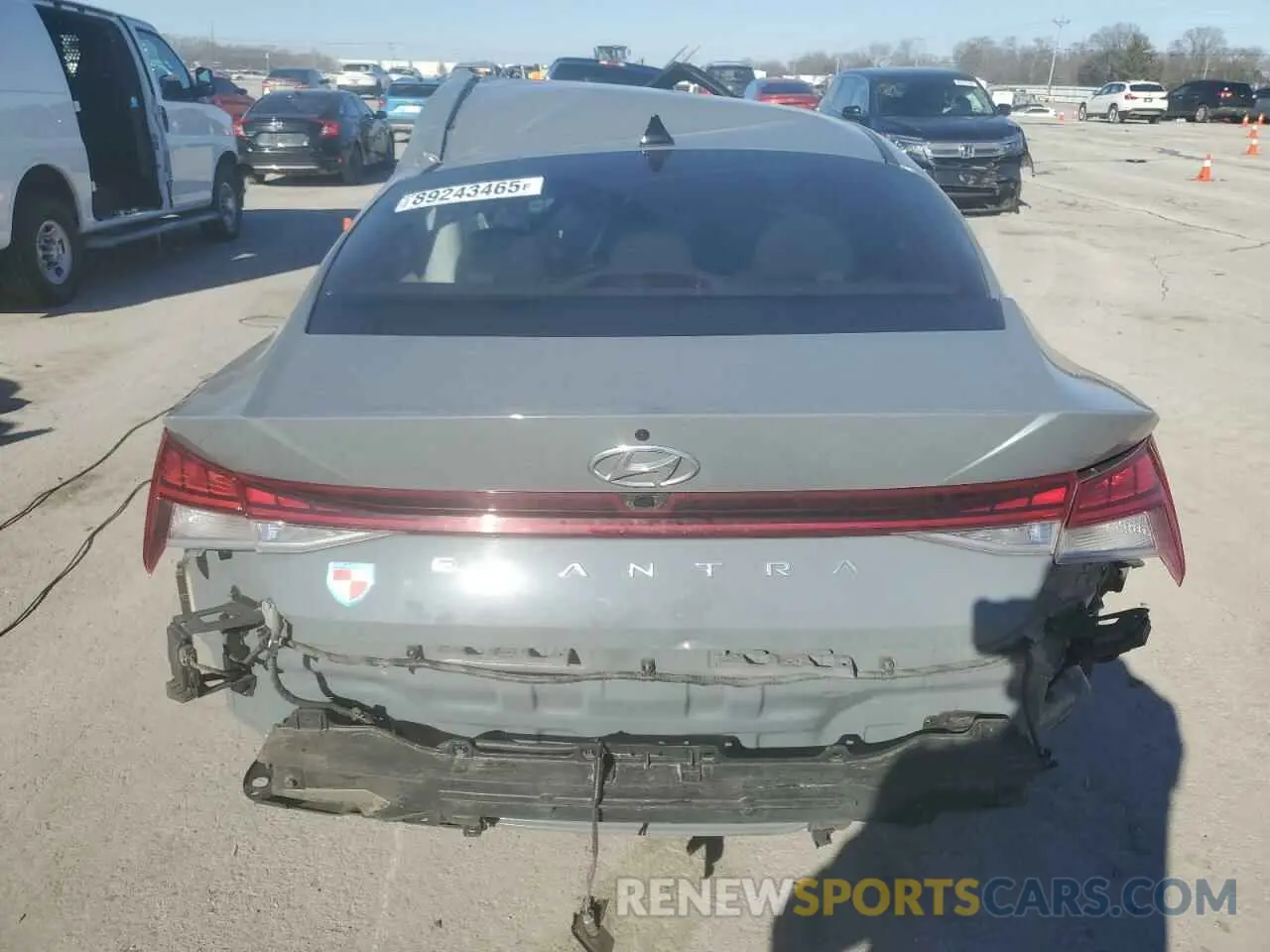 6 Photograph of a damaged car KMHLN4AG8MU138994 HYUNDAI ELANTRA 2021