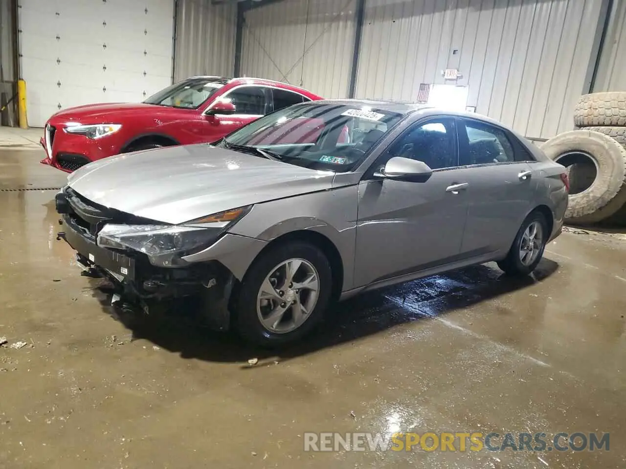 1 Photograph of a damaged car KMHLN4AG9MU075002 HYUNDAI ELANTRA 2021
