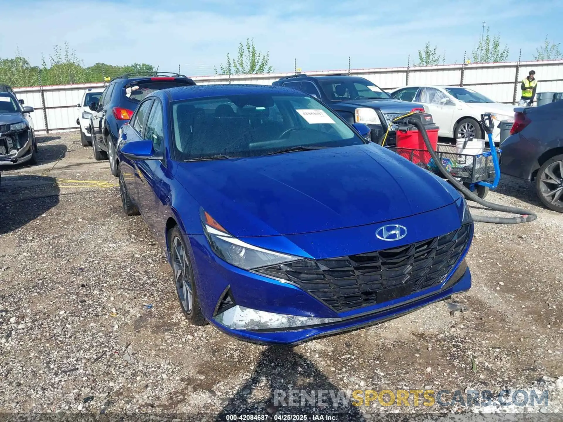 1 Photograph of a damaged car KMHLN4AG9MU180865 HYUNDAI ELANTRA 2021