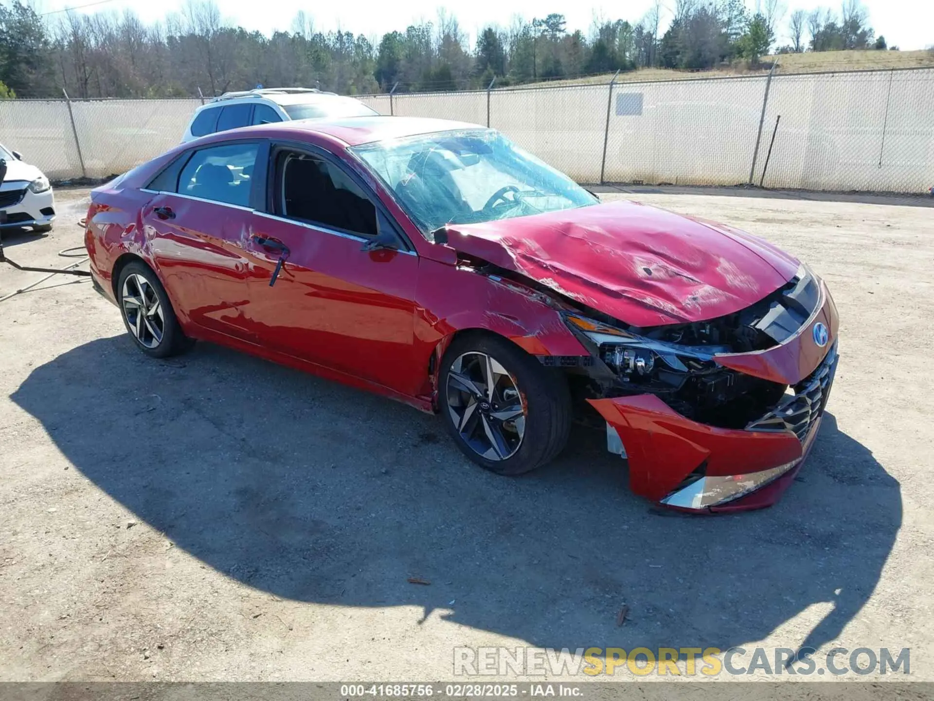 1 Photograph of a damaged car KMHLN4AGXMU147275 HYUNDAI ELANTRA 2021