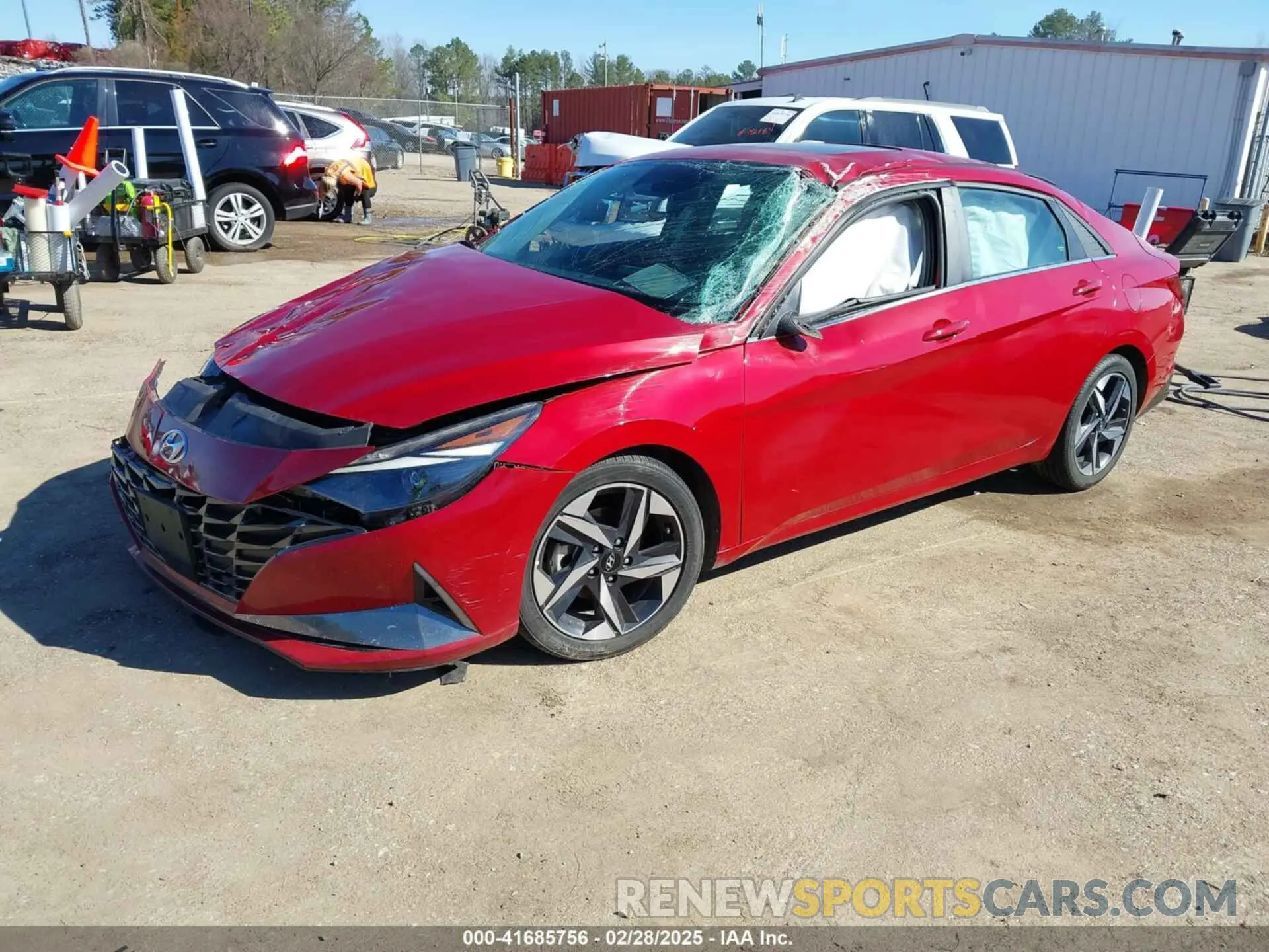 2 Photograph of a damaged car KMHLN4AGXMU147275 HYUNDAI ELANTRA 2021