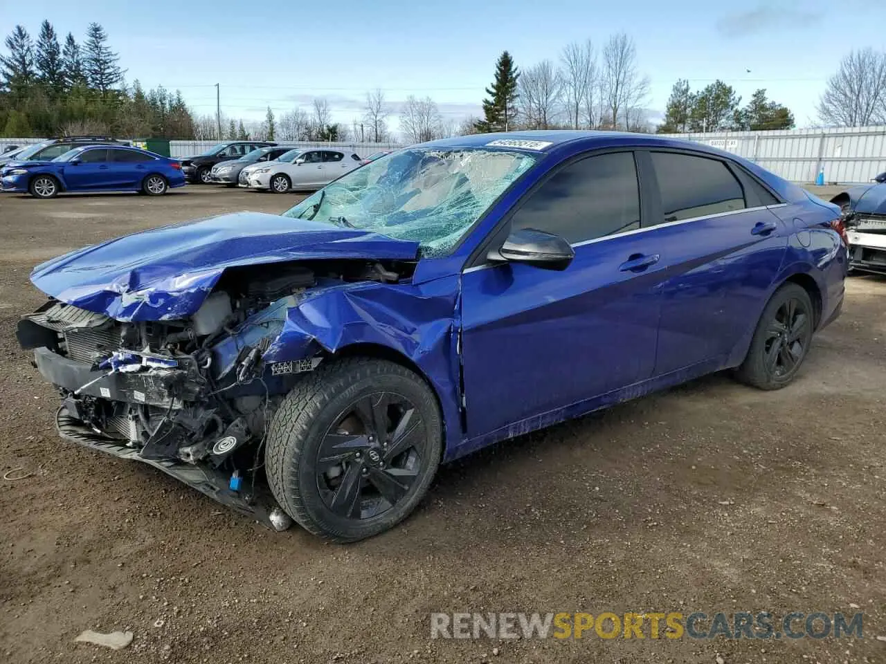 1 Photograph of a damaged car KMHLN4AJ1MU005490 HYUNDAI ELANTRA 2021