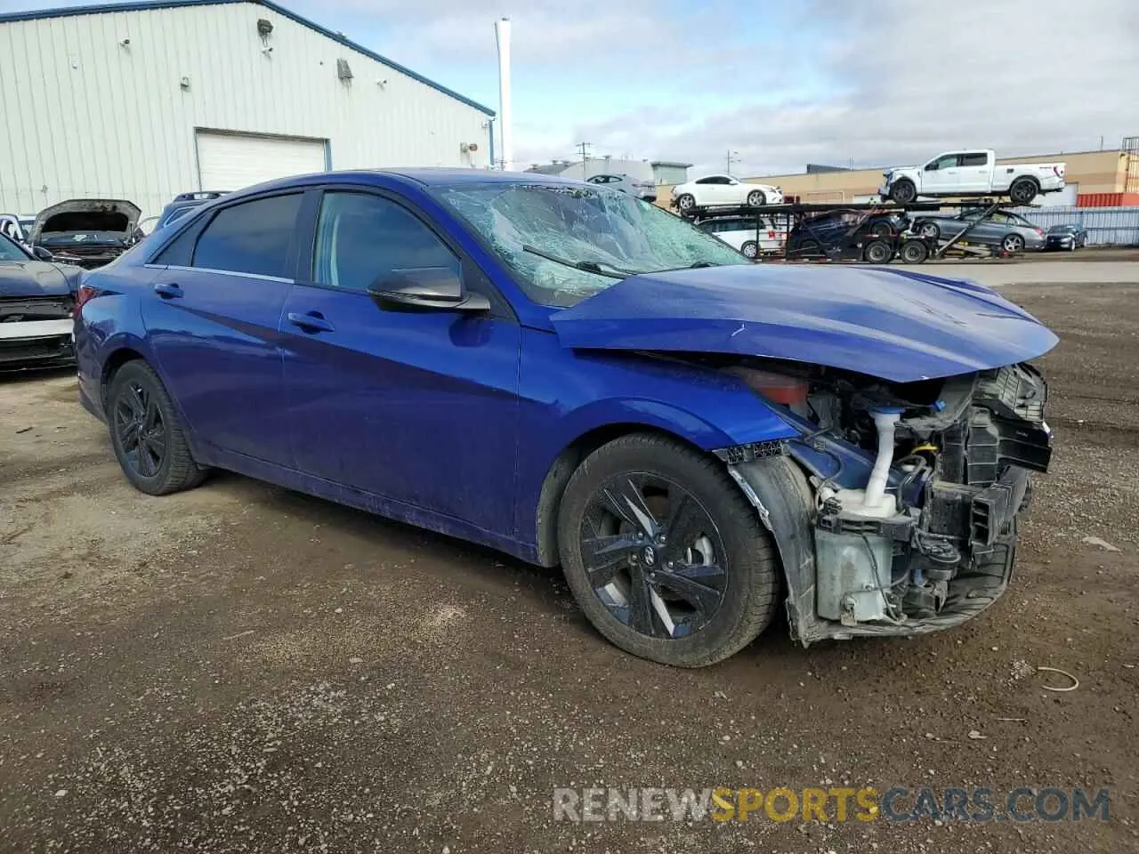 4 Photograph of a damaged car KMHLN4AJ1MU005490 HYUNDAI ELANTRA 2021