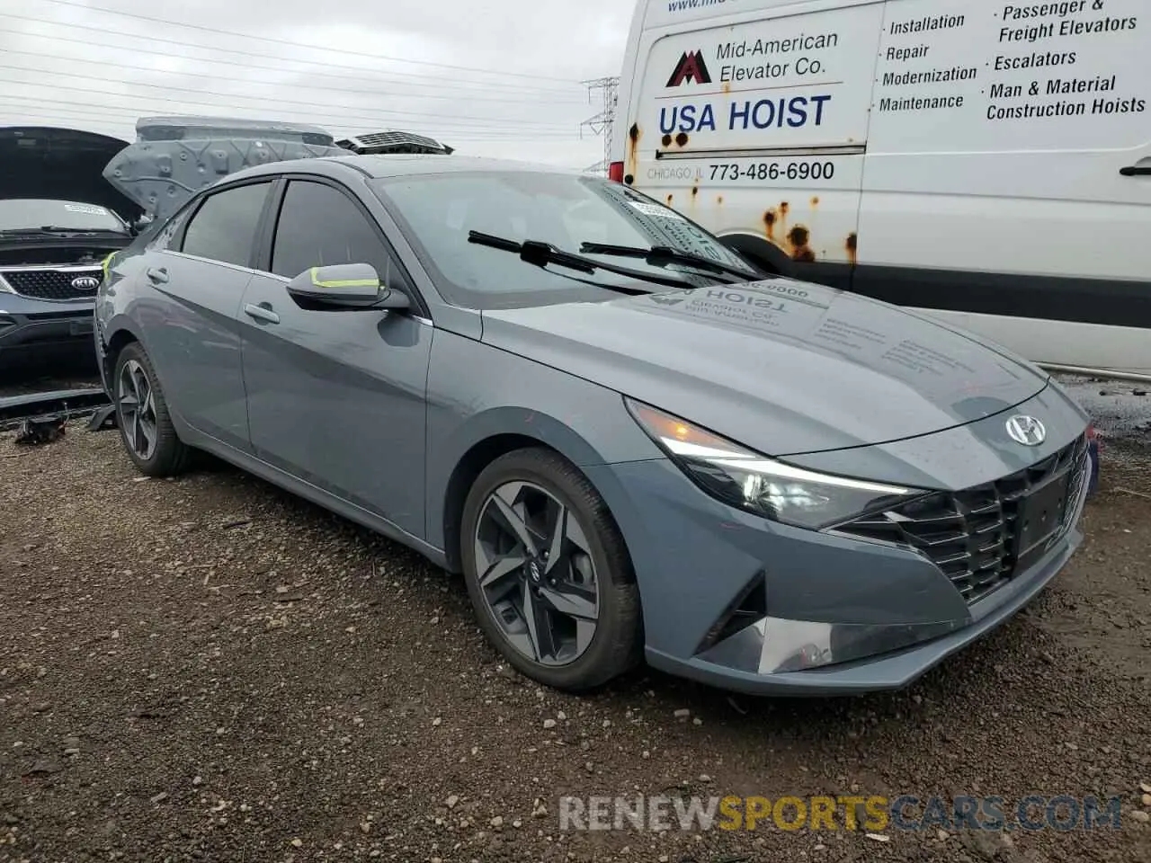 4 Photograph of a damaged car KMHLN4AJ8MU005471 HYUNDAI ELANTRA 2021