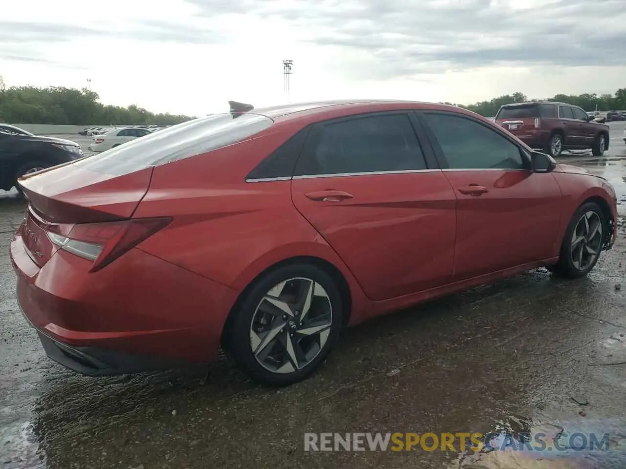 3 Photograph of a damaged car KMHLP4AG0MU139938 HYUNDAI ELANTRA 2021