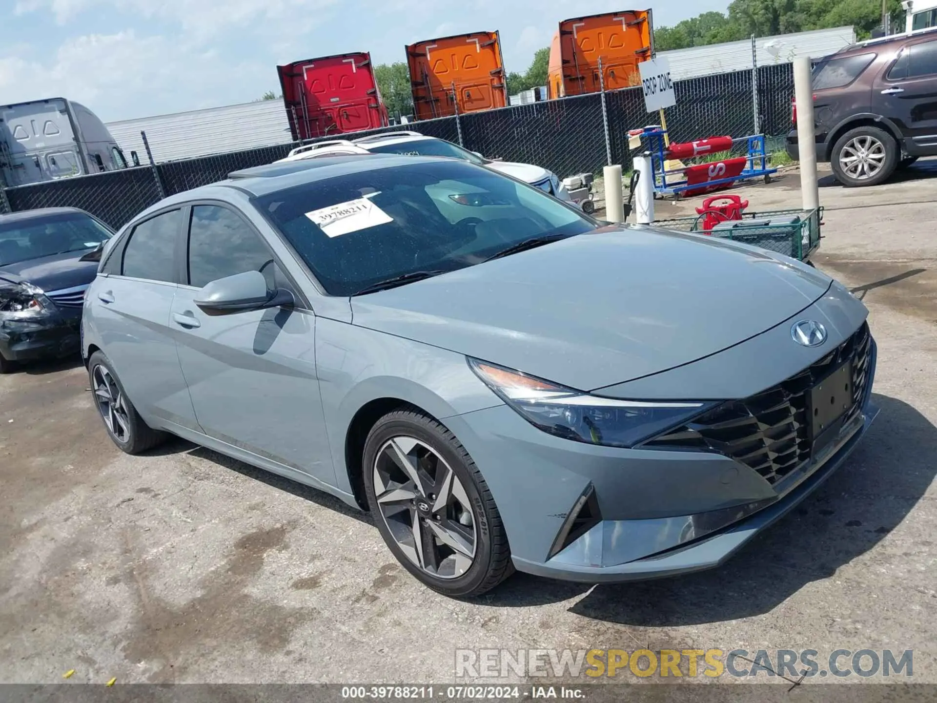 1 Photograph of a damaged car KMHLP4AG0MU171580 HYUNDAI ELANTRA 2021