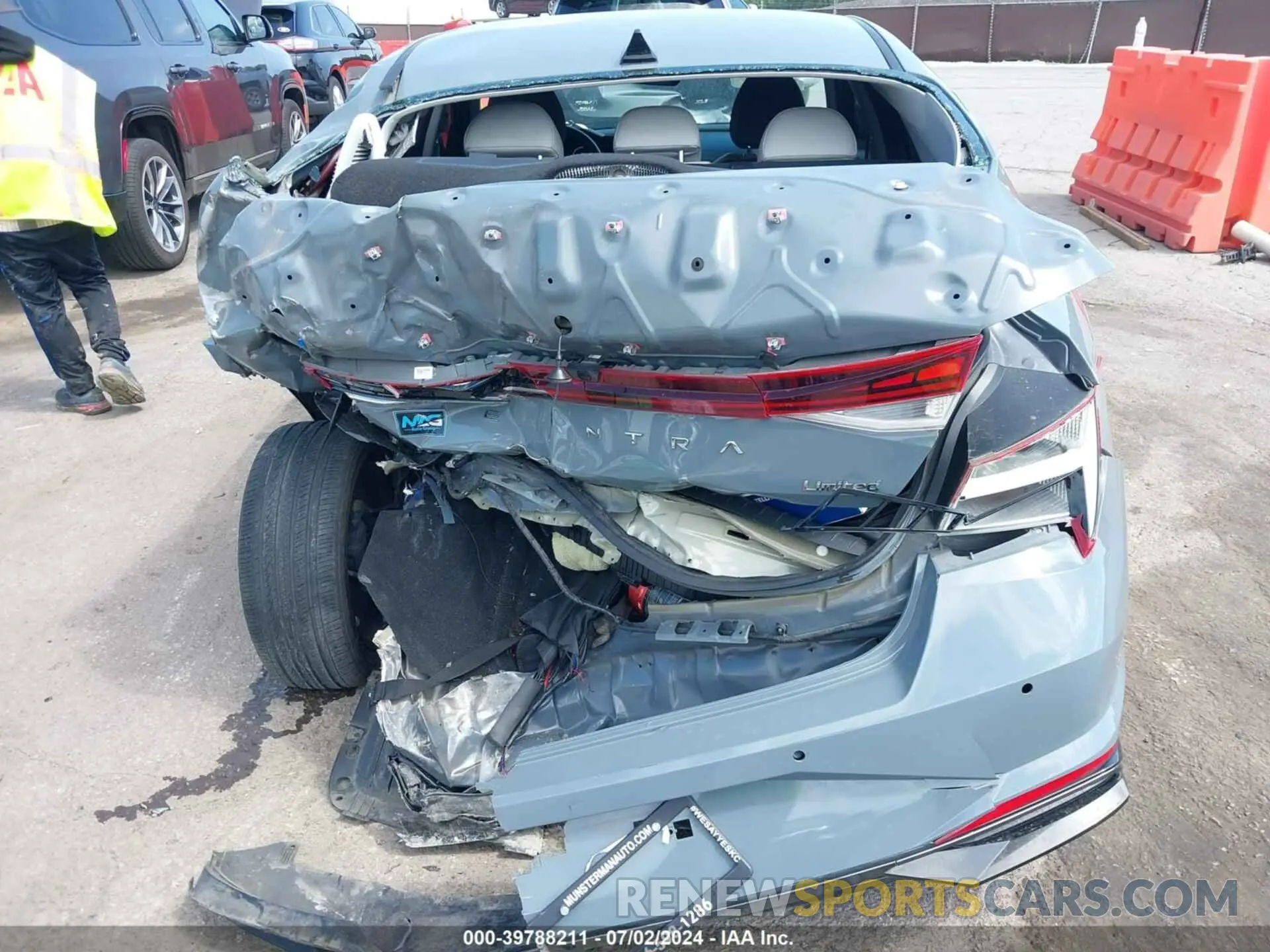 6 Photograph of a damaged car KMHLP4AG0MU171580 HYUNDAI ELANTRA 2021
