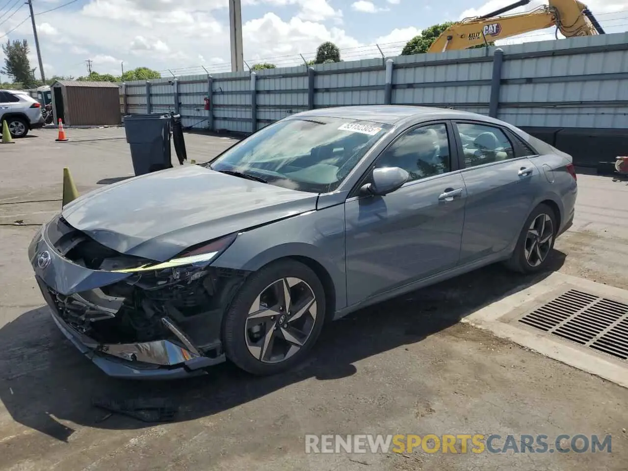 1 Photograph of a damaged car KMHLP4AG2MU156935 HYUNDAI ELANTRA 2021