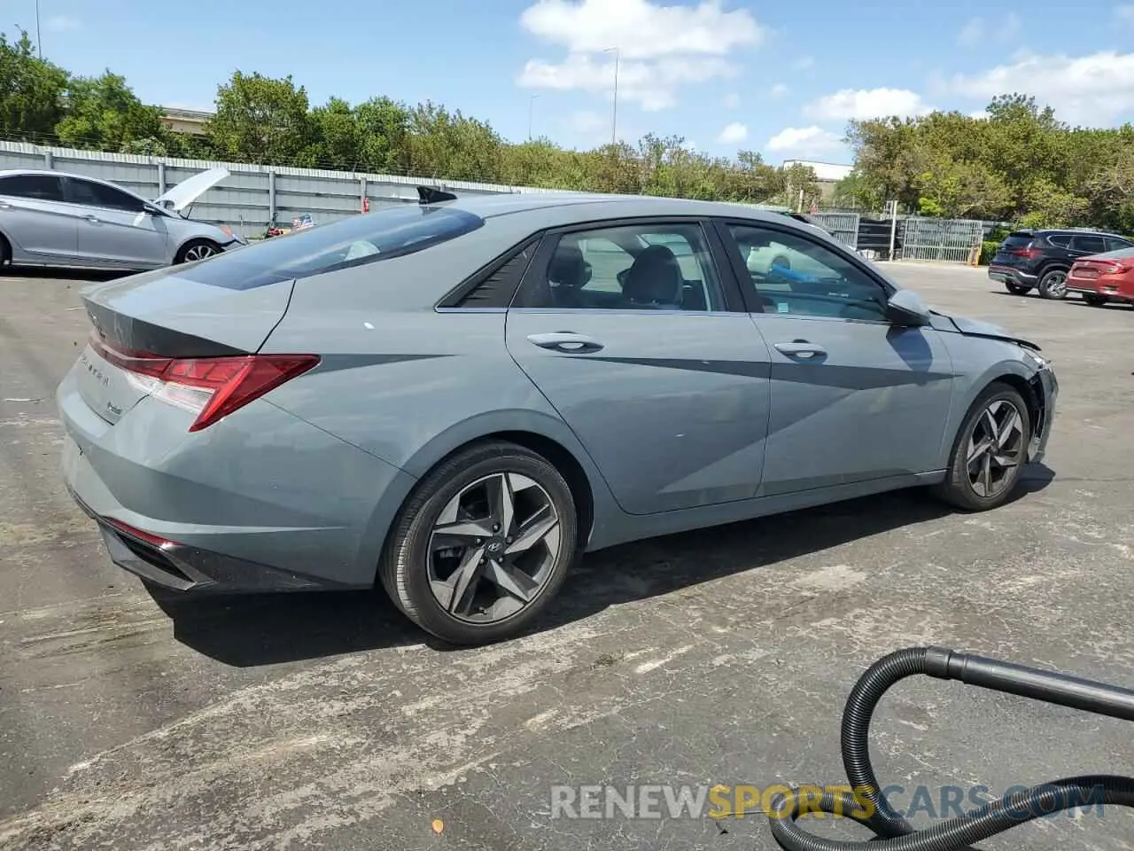3 Photograph of a damaged car KMHLP4AG2MU156935 HYUNDAI ELANTRA 2021