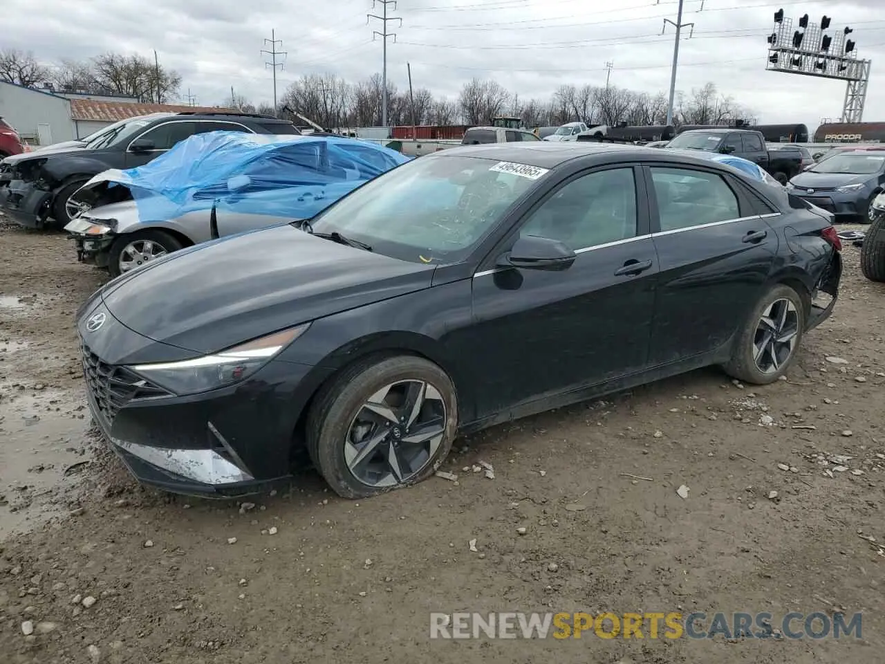 1 Photograph of a damaged car KMHLP4AG3MU143076 HYUNDAI ELANTRA 2021