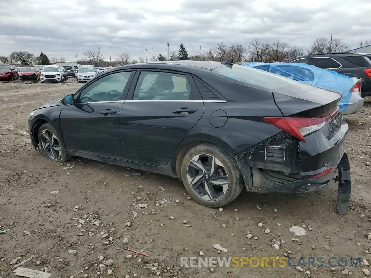 2 Photograph of a damaged car KMHLP4AG3MU143076 HYUNDAI ELANTRA 2021