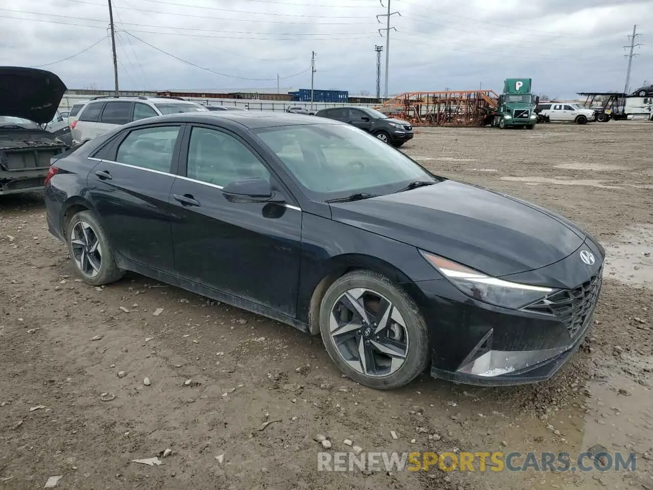 4 Photograph of a damaged car KMHLP4AG3MU143076 HYUNDAI ELANTRA 2021