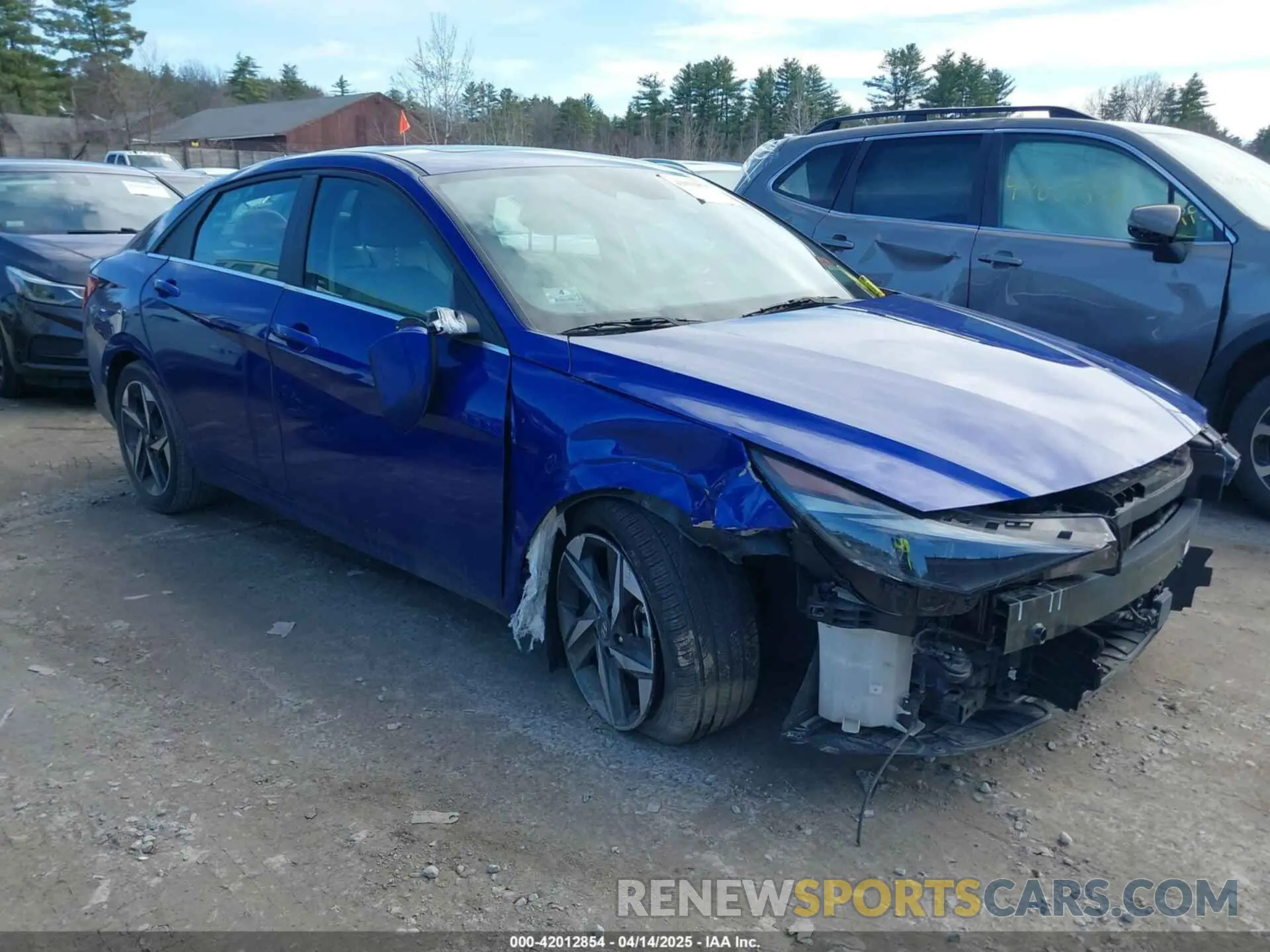 1 Photograph of a damaged car KMHLP4AG4MU066346 HYUNDAI ELANTRA 2021