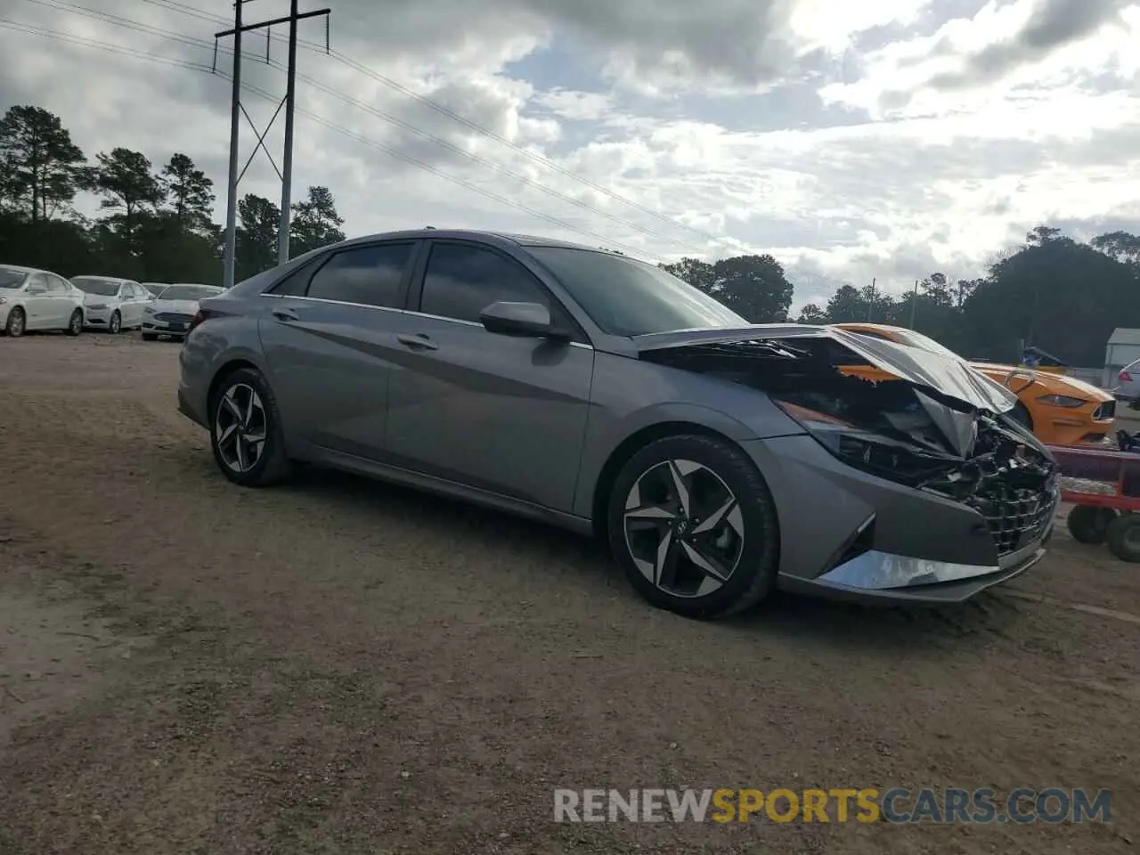 4 Photograph of a damaged car KMHLP4AG4MU127212 HYUNDAI ELANTRA 2021