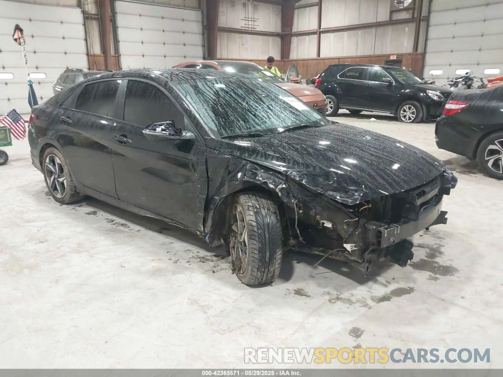 1 Photograph of a damaged car KMHLP4AG6MU065070 HYUNDAI ELANTRA 2021