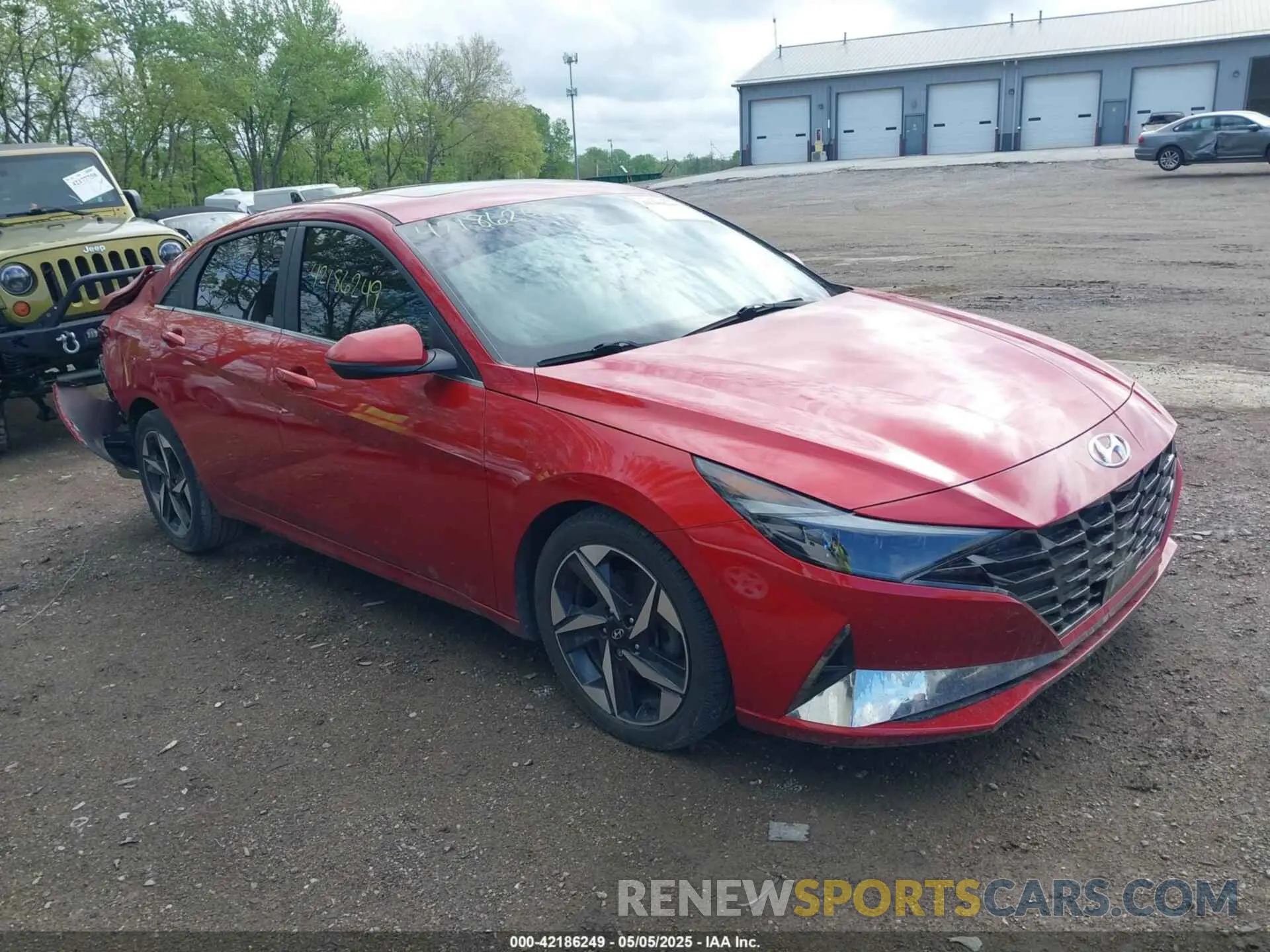 1 Photograph of a damaged car KMHLP4AG7MU125079 HYUNDAI ELANTRA 2021