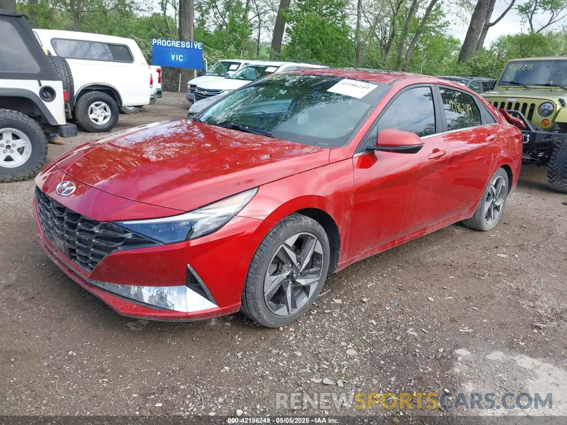 2 Photograph of a damaged car KMHLP4AG7MU125079 HYUNDAI ELANTRA 2021