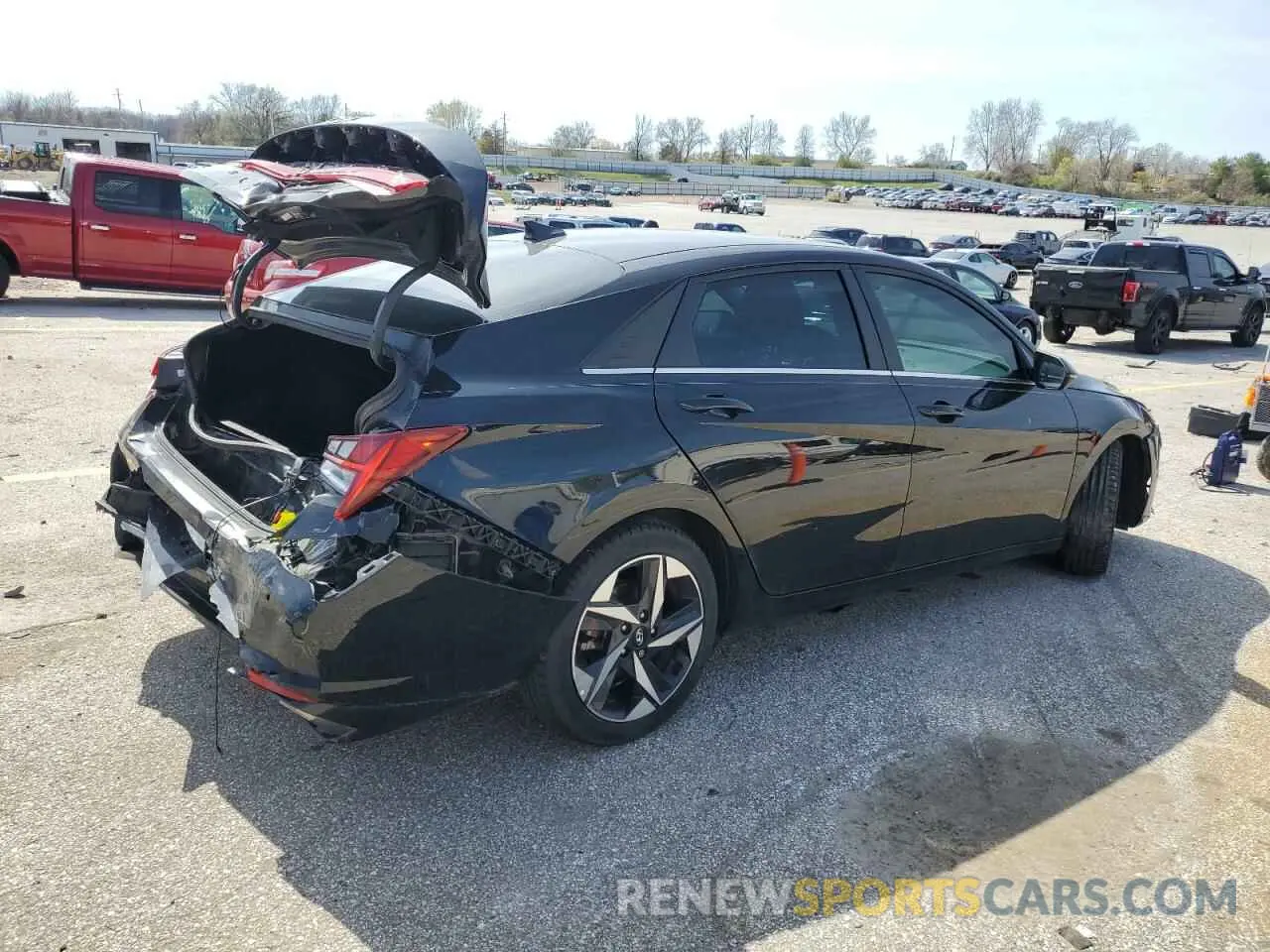 3 Photograph of a damaged car KMHLP4AG7MU132839 HYUNDAI ELANTRA 2021