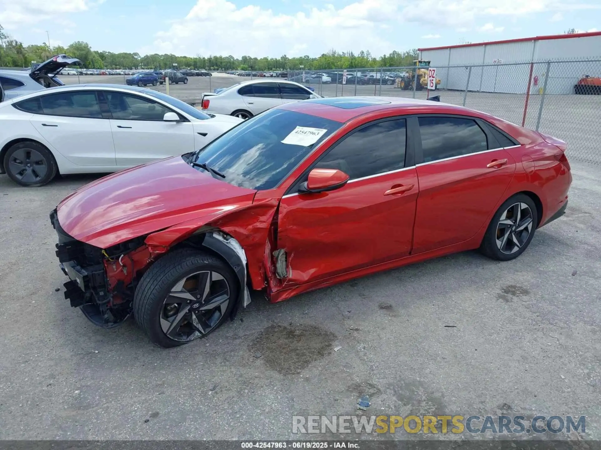 2 Photograph of a damaged car KMHLP4AG7MU138480 HYUNDAI ELANTRA 2021