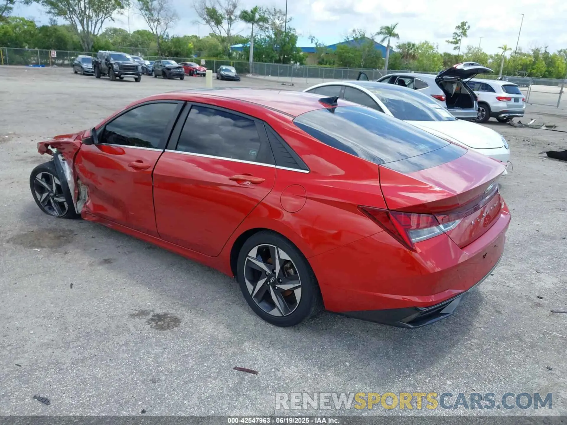 3 Photograph of a damaged car KMHLP4AG7MU138480 HYUNDAI ELANTRA 2021