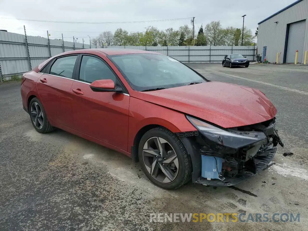 4 Photograph of a damaged car KMHLP4AG7MU156400 HYUNDAI ELANTRA 2021