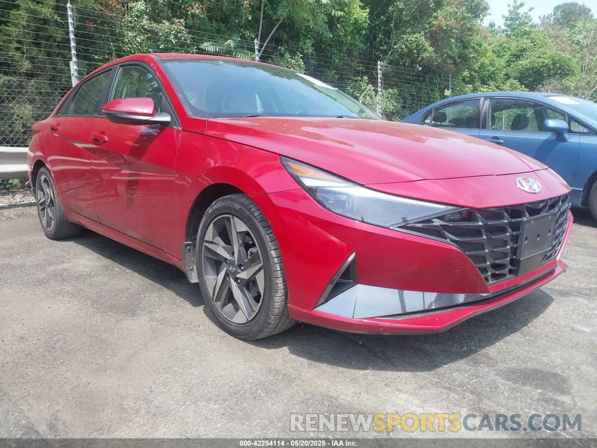 1 Photograph of a damaged car KMHLP4AG7MU157692 HYUNDAI ELANTRA 2021
