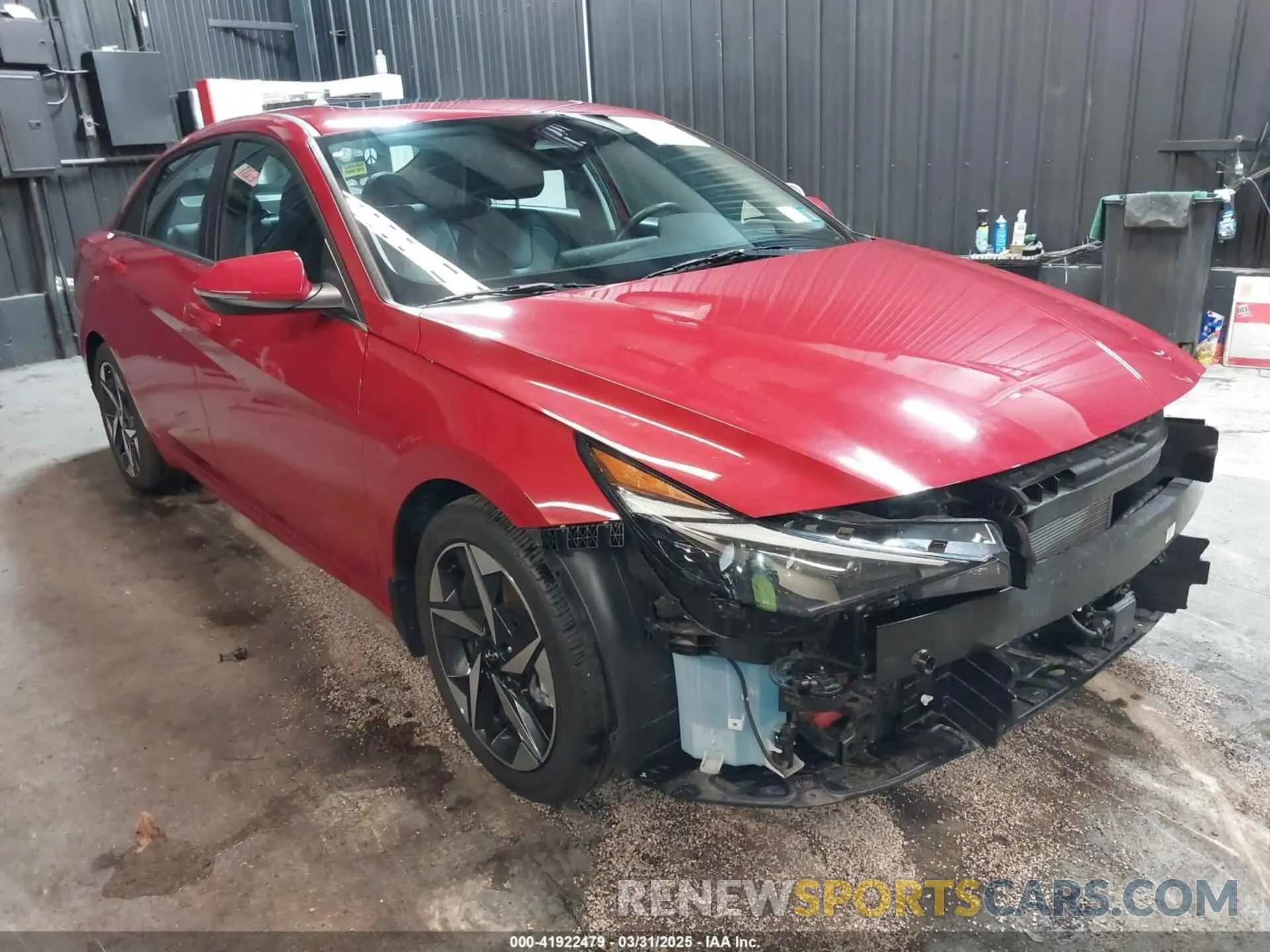 1 Photograph of a damaged car KMHLP4AG9MU157161 HYUNDAI ELANTRA 2021